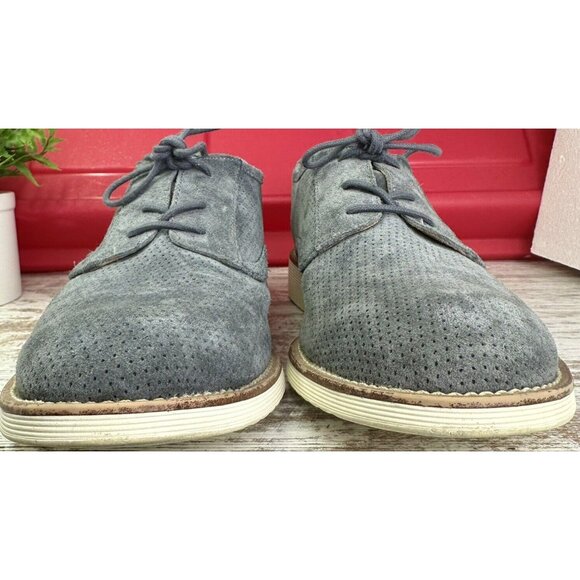 SOFFT Simons Oxford Women’s 11M Gray Suede Perforated Lace Up Shoe Comfort Walk - Picture 4 of 11